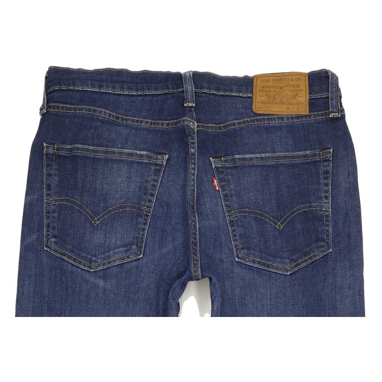 Levi's 512 Men Blue Tapered Slim Stretch Jeans W32 L33