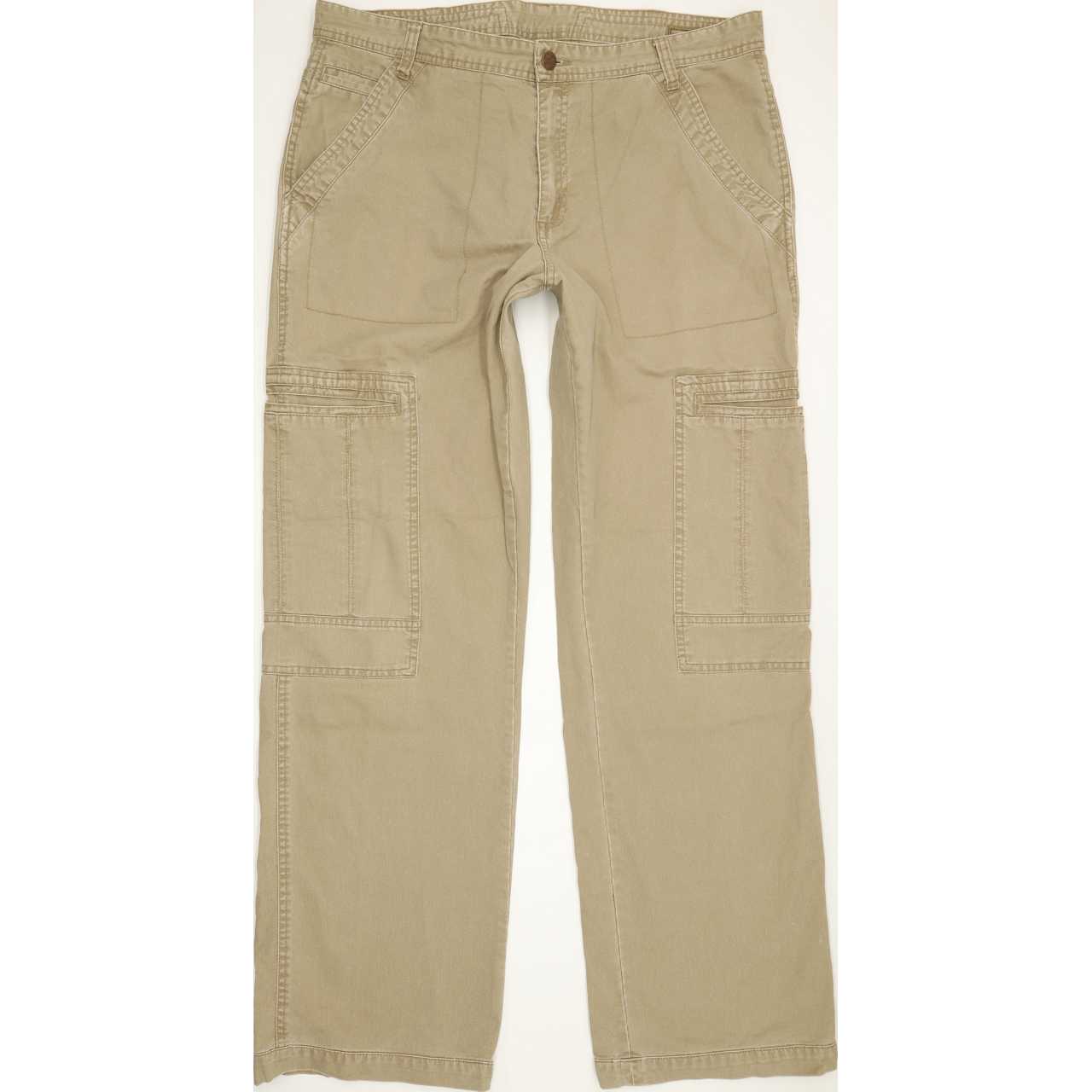 Wrangler Ross Men Beige Straight Regular Jeans W33 L32