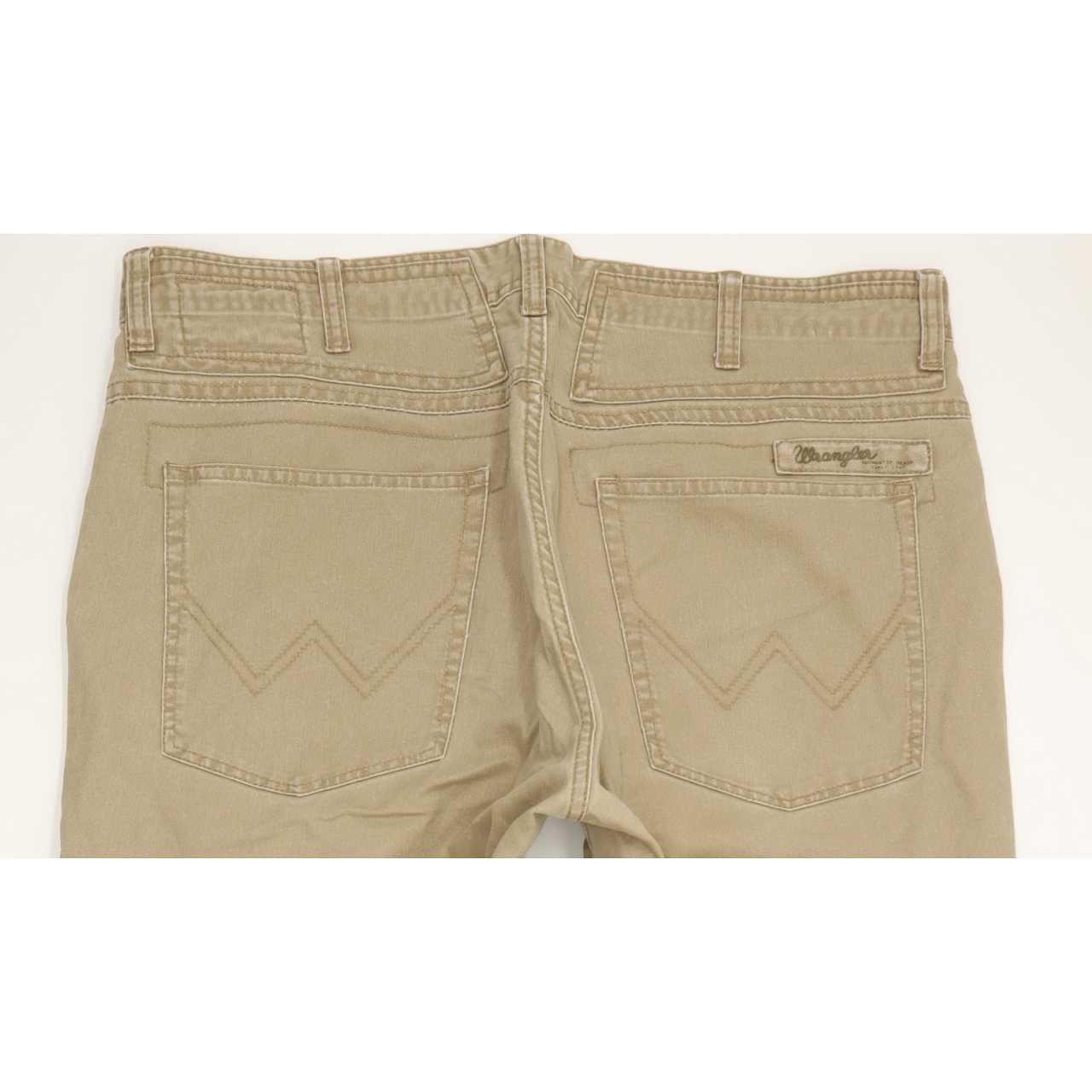 Wrangler Ross Men Beige Straight Regular Jeans W33 L32