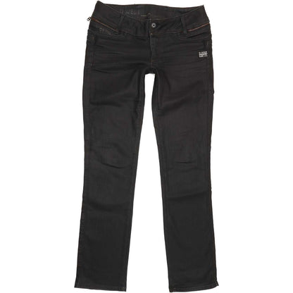 G-Star Berlin Women Black Straight Slim Stretch Jeans W28 L32