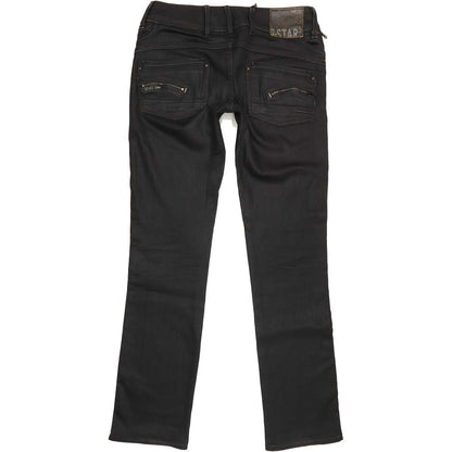 G-Star Berlin Women Black Straight Slim Stretch Jeans W28 L32