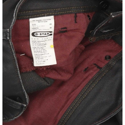 G-Star Berlin Women Black Straight Slim Stretch Jeans W28 L32