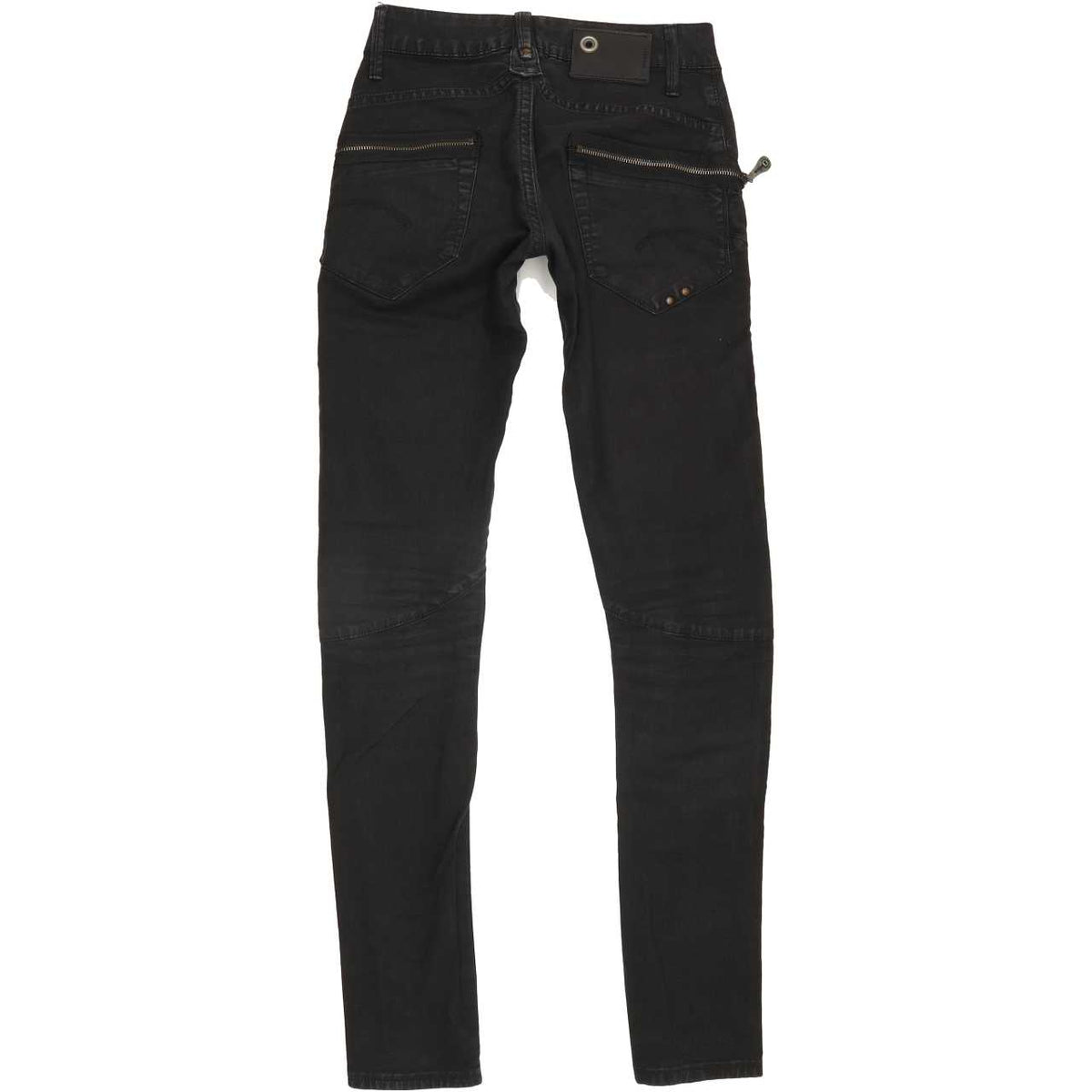 G-Star Jack Zip Women Black Skinny Slim Stretch Jeans W25 L32