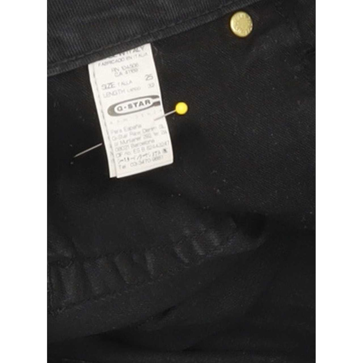 G-Star Jack Zip Women Black Skinny Slim Stretch Jeans W25 L32
