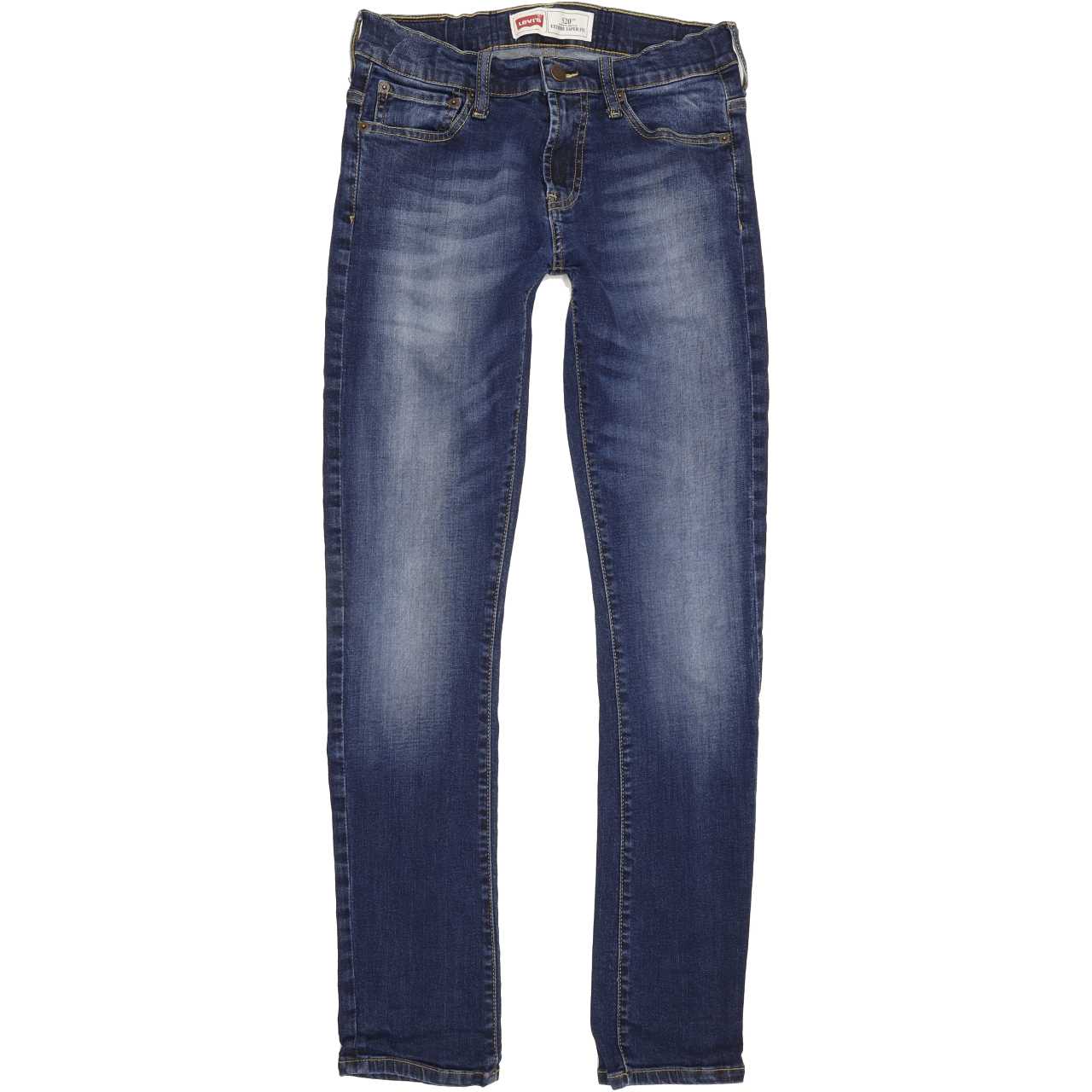 Levi's 520 Kids Blue Tapered Regular Stretch Jeans W26 L30