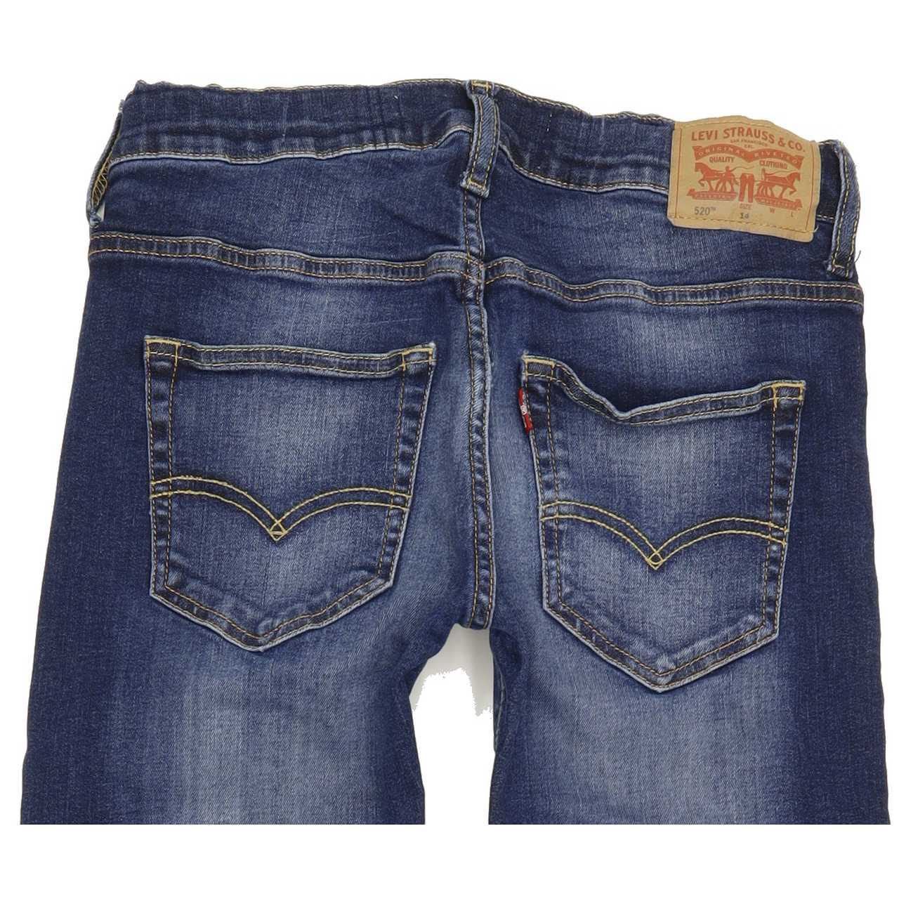 Levi's 520 Kids Blue Tapered Regular Stretch Jeans W26 L30
