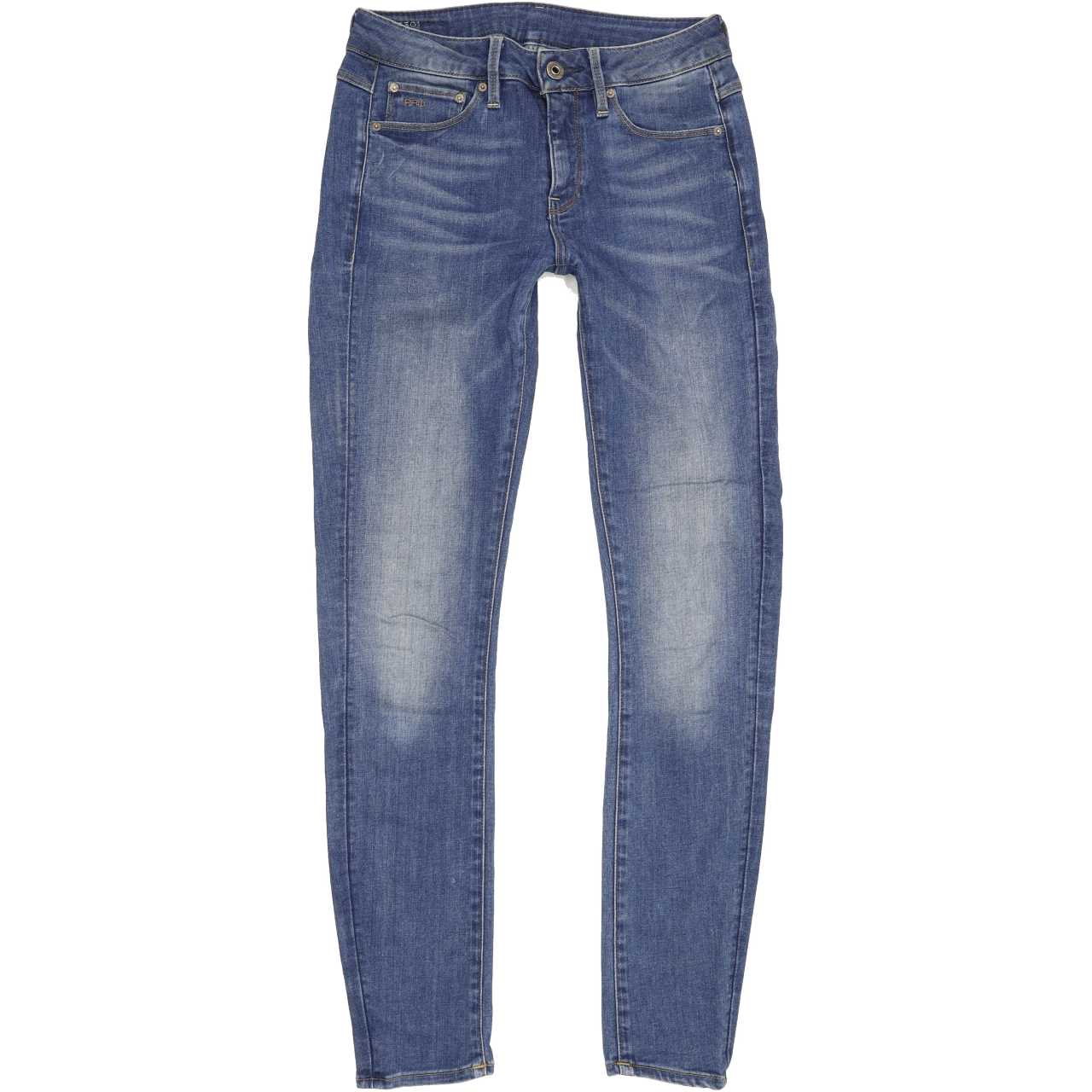 G-Star 3301 Women Blue Skinny Regular Stretch Jeans W26 L29