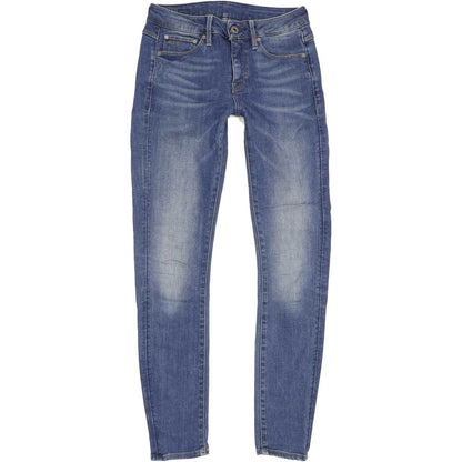 G-Star 3301 Women Blue Skinny Regular Stretch Jeans W26 L29