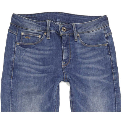 G-Star 3301 Women Blue Skinny Regular Stretch Jeans W26 L29