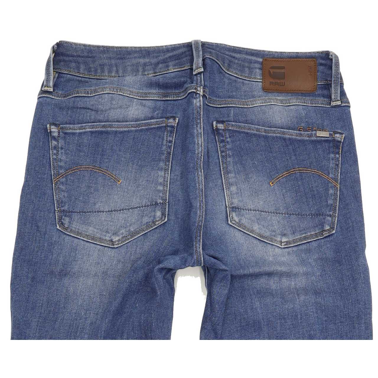 G-Star 3301 Women Blue Skinny Regular Stretch Jeans W26 L29