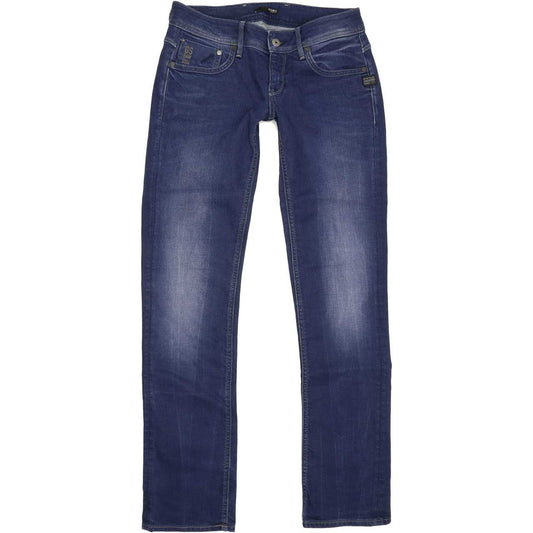G-Star 5204 Women Blue Straight Slim Jeans W28 L32