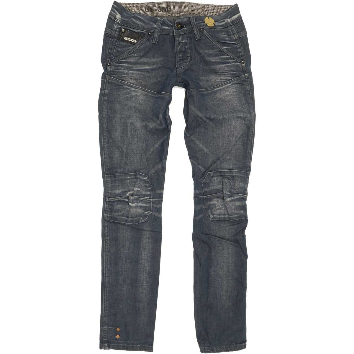 G-Star Dean Elwood Women Blue Tapered Slim Stretch Jeans W25 L30
