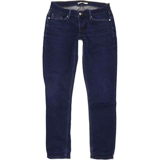 Levi's 524 Women Blue Skinny Slim Stretch Jeans W28 L31