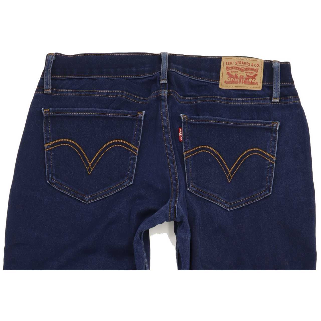Levi's 524 Women Blue Skinny Slim Stretch Jeans W28 L31