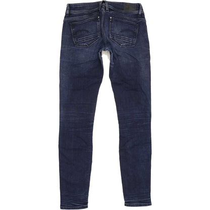G-Star Lynn Zip Women Blue Skinny Slim Stretch Jeans W29 L33