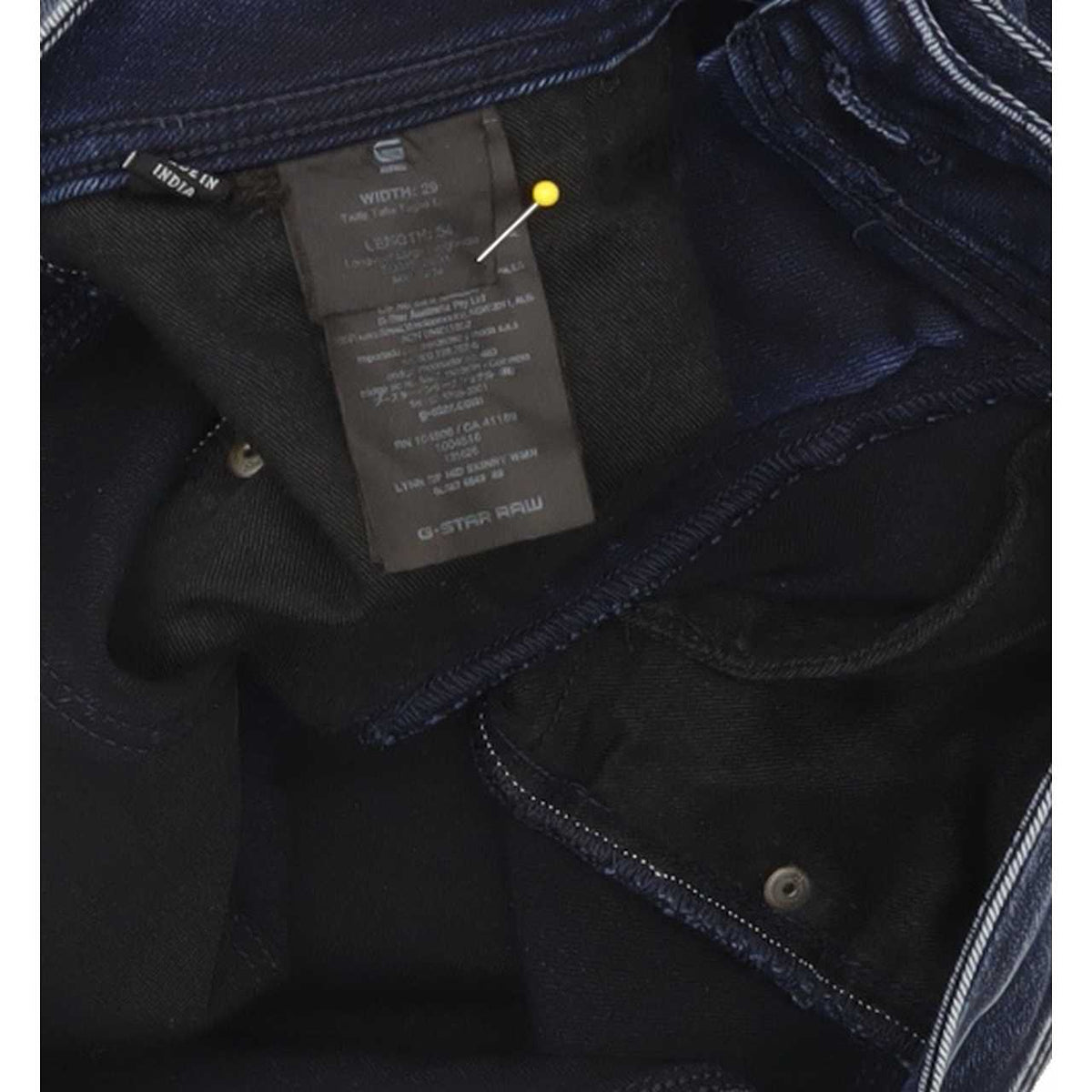 G-Star Lynn Zip Women Blue Skinny Slim Stretch Jeans W29 L33