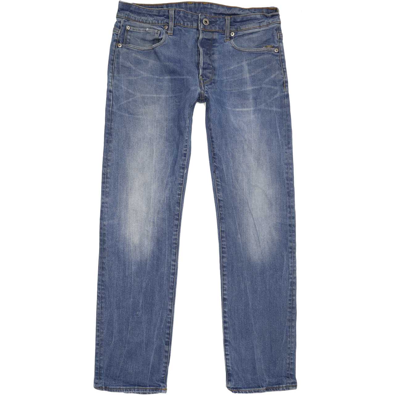 G-Star Revend Men Blue Straight Regular Stretch Jeans W32 L30
