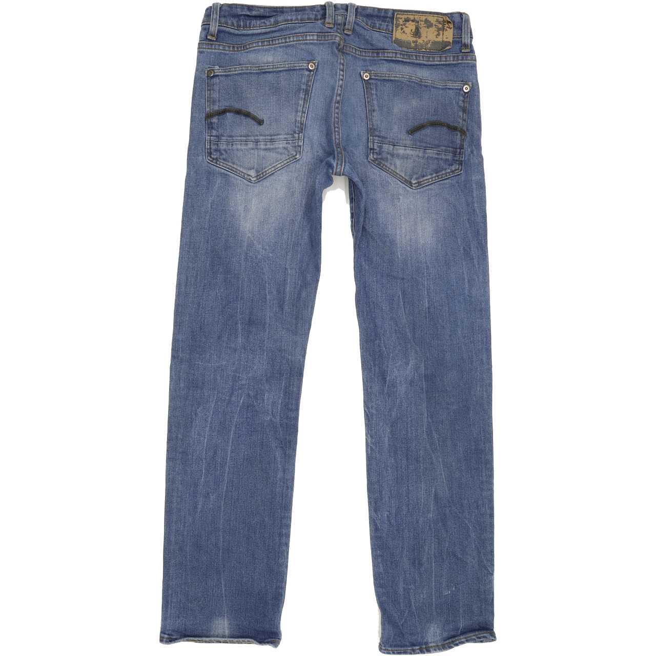 G-Star Revend Men Blue Straight Regular Stretch Jeans W32 L30