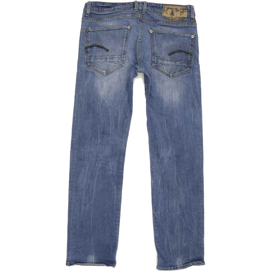 G-Star Revend Men Blue Straight Regular Stretch Jeans W32 L30
