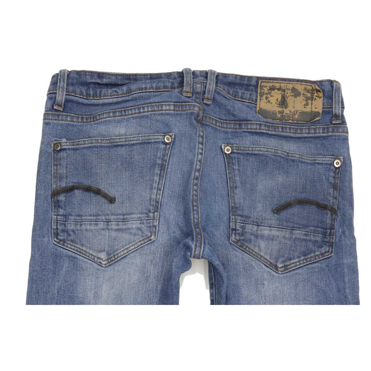 G-Star Revend Men Blue Straight Regular Stretch Jeans W32 L30