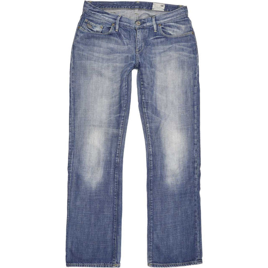G-Star 3301 Correct Women Blue Straight Slim Jeans W29 L31