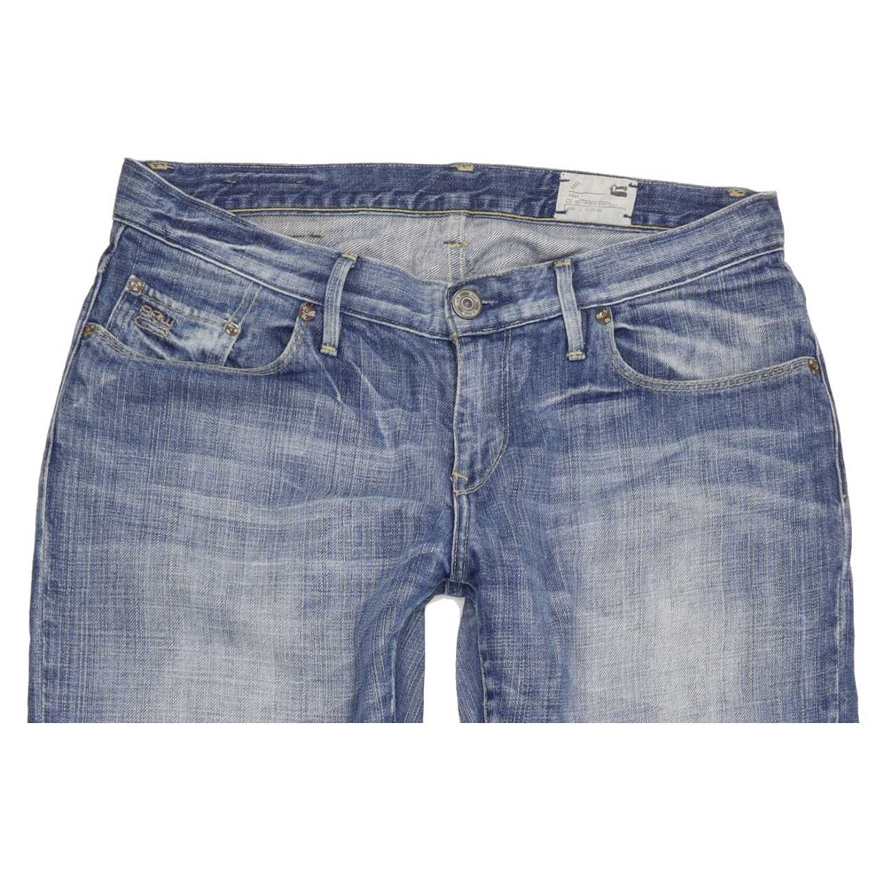G-Star 3301 Correct Women Blue Straight Slim Jeans W29 L31