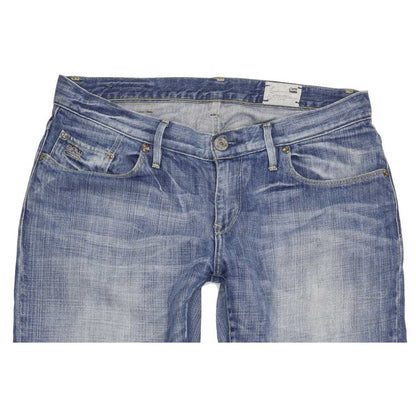 G-Star 3301 Correct Women Blue Straight Slim Jeans W29 L31