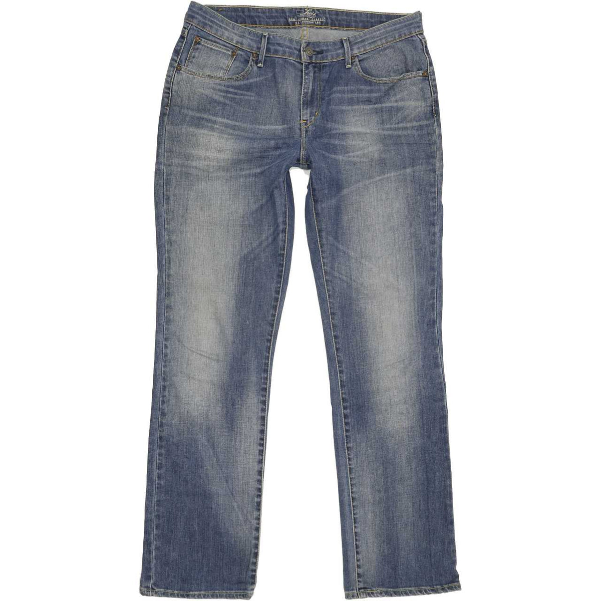 Levi's Demi Curve Women Blue Straight Regular Stretch Jeans W32 L32