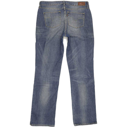 Levi's Demi Curve Women Blue Straight Regular Stretch Jeans W32 L32
