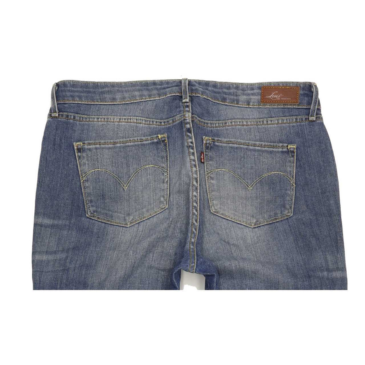 Levi's Demi Curve Women Blue Straight Regular Stretch Jeans W32 L32