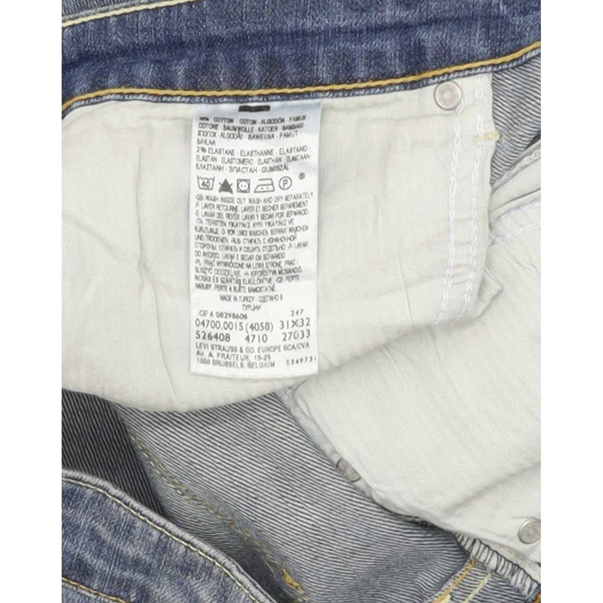 Levi's Demi Curve Women Blue Straight Regular Stretch Jeans W32 L32