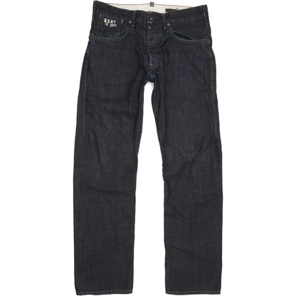 G-Star Structor Men Navy Straight Loose Jeans W31 L31