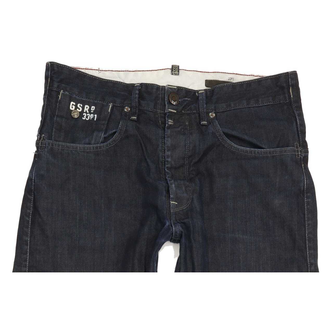 G-Star Structor Men Navy Straight Loose Jeans W31 L31