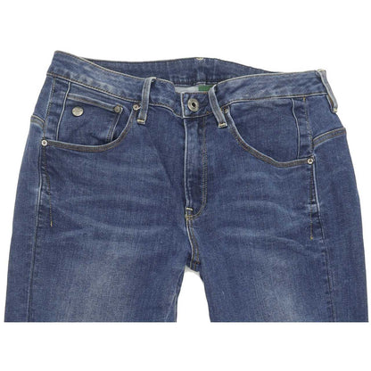 G-Star Arc 3D Women Blue Tapered Regular Boyfriend Stretch Jeans W26 L30