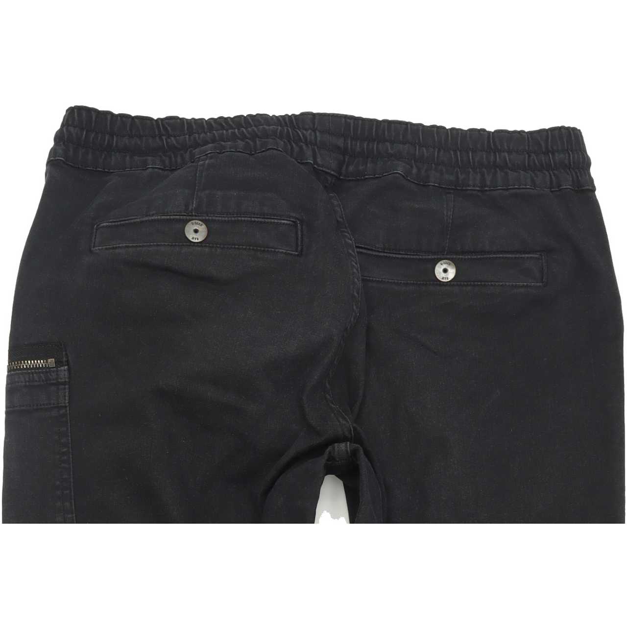 Wrangler Powel Trainer Men Black Straight Slim Stretch Jeans W31 L32