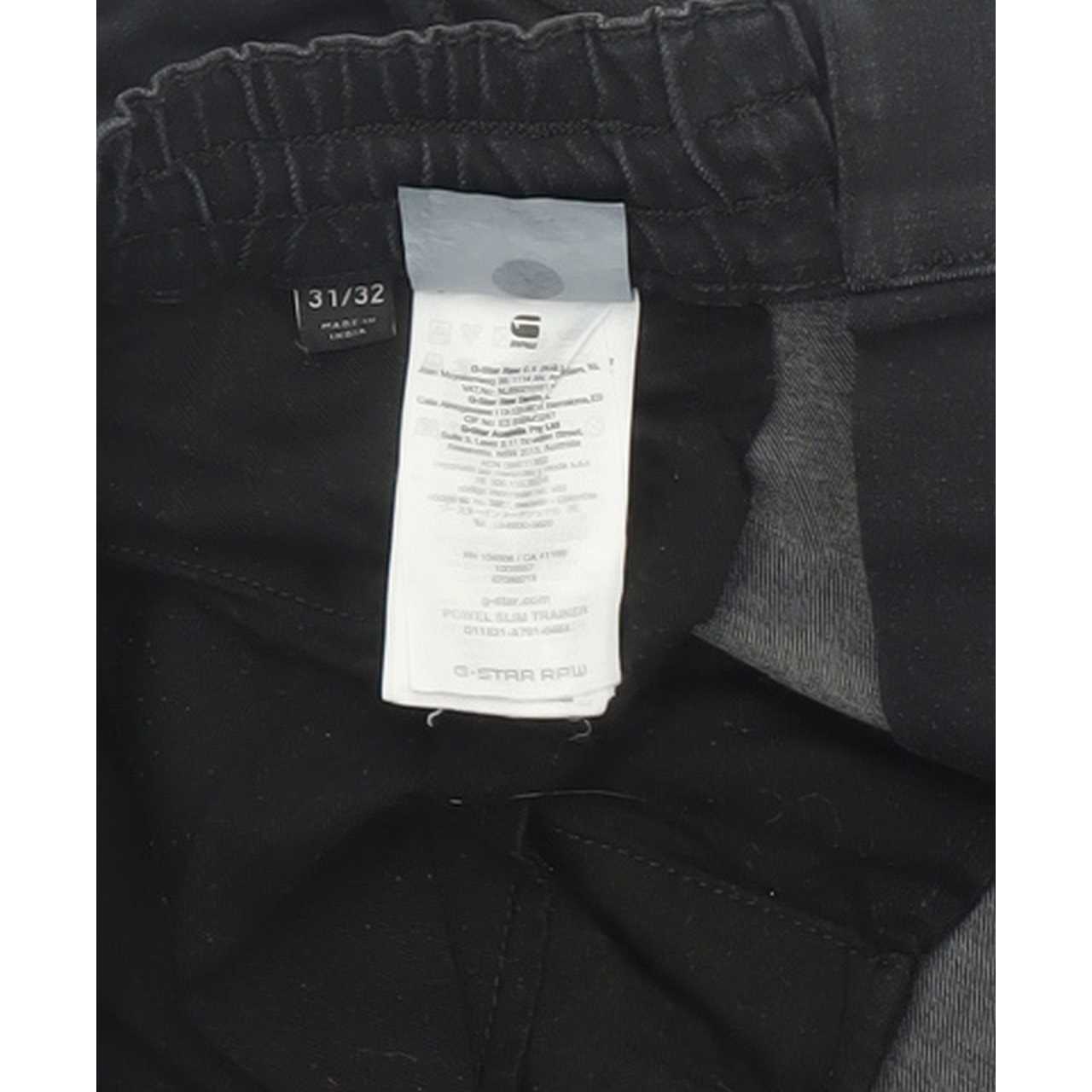 Wrangler Powel Trainer Men Black Straight Slim Stretch Jeans W31 L32
