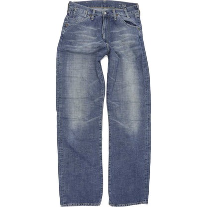 G-Star Low Crotch Men Blue Straight Regular Jeans W32 L35
