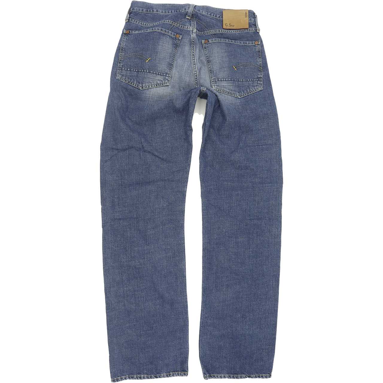 G-Star Low Crotch Men Blue Straight Regular Jeans W32 L35