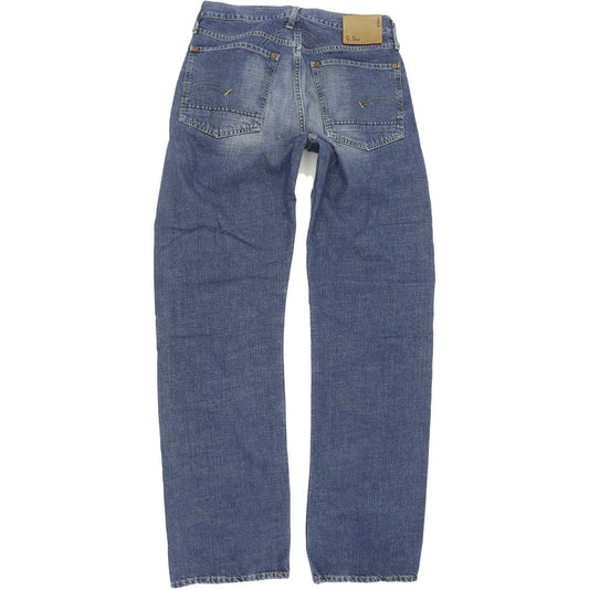 G-Star Low Crotch Men Blue Straight Regular Jeans W32 L35