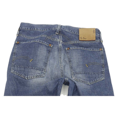 G-Star Low Crotch Men Blue Straight Regular Jeans W32 L35