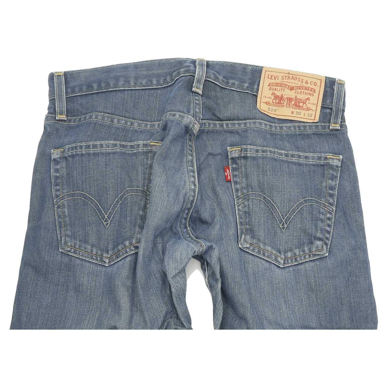 Levi's 514 Men Blue Straight Regular Jeans W30 L25
