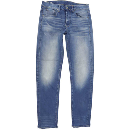 G-Star 3301 Men Blue Straight Slim Jeans W29 L31