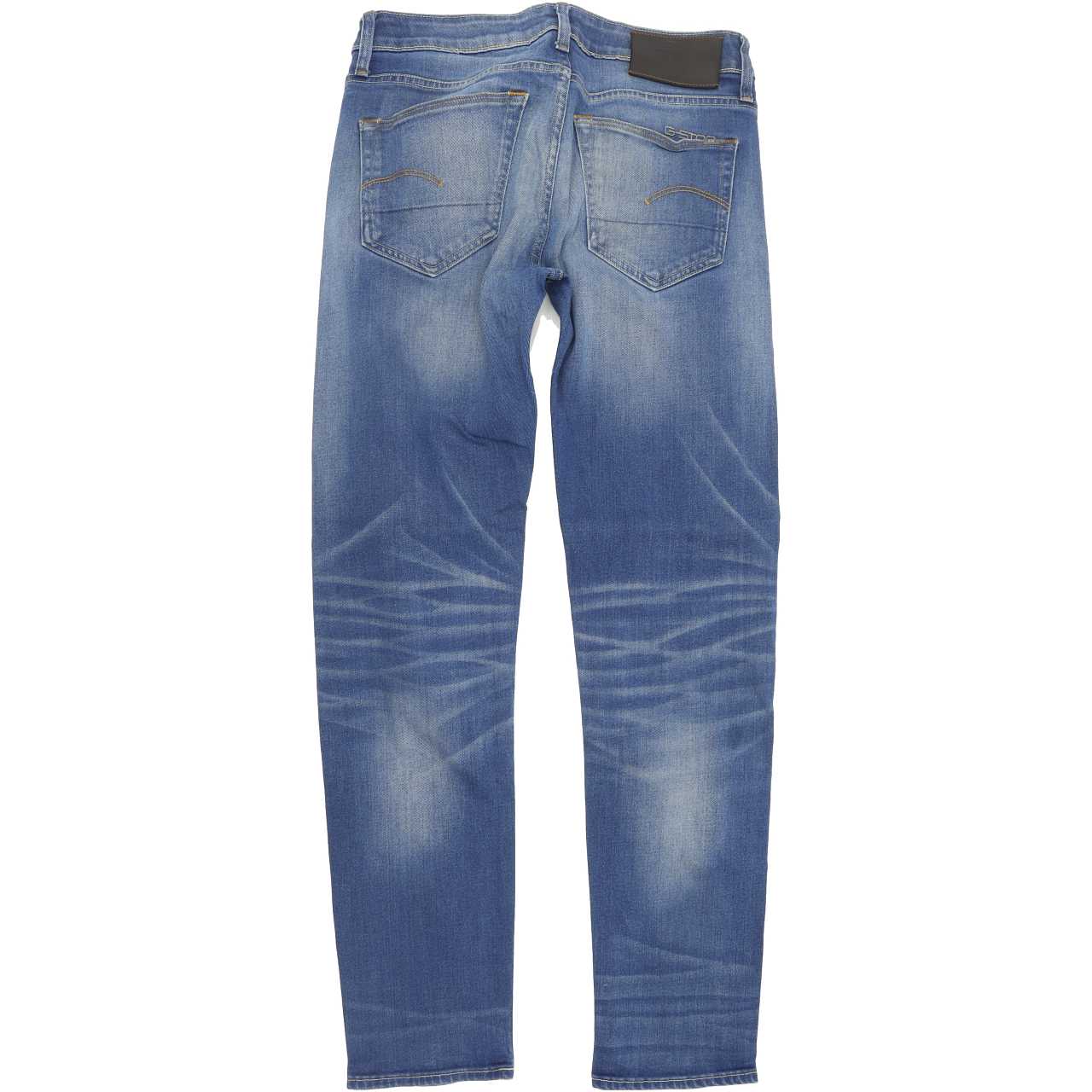 G-Star 3301 Men Blue Straight Slim Jeans W29 L31