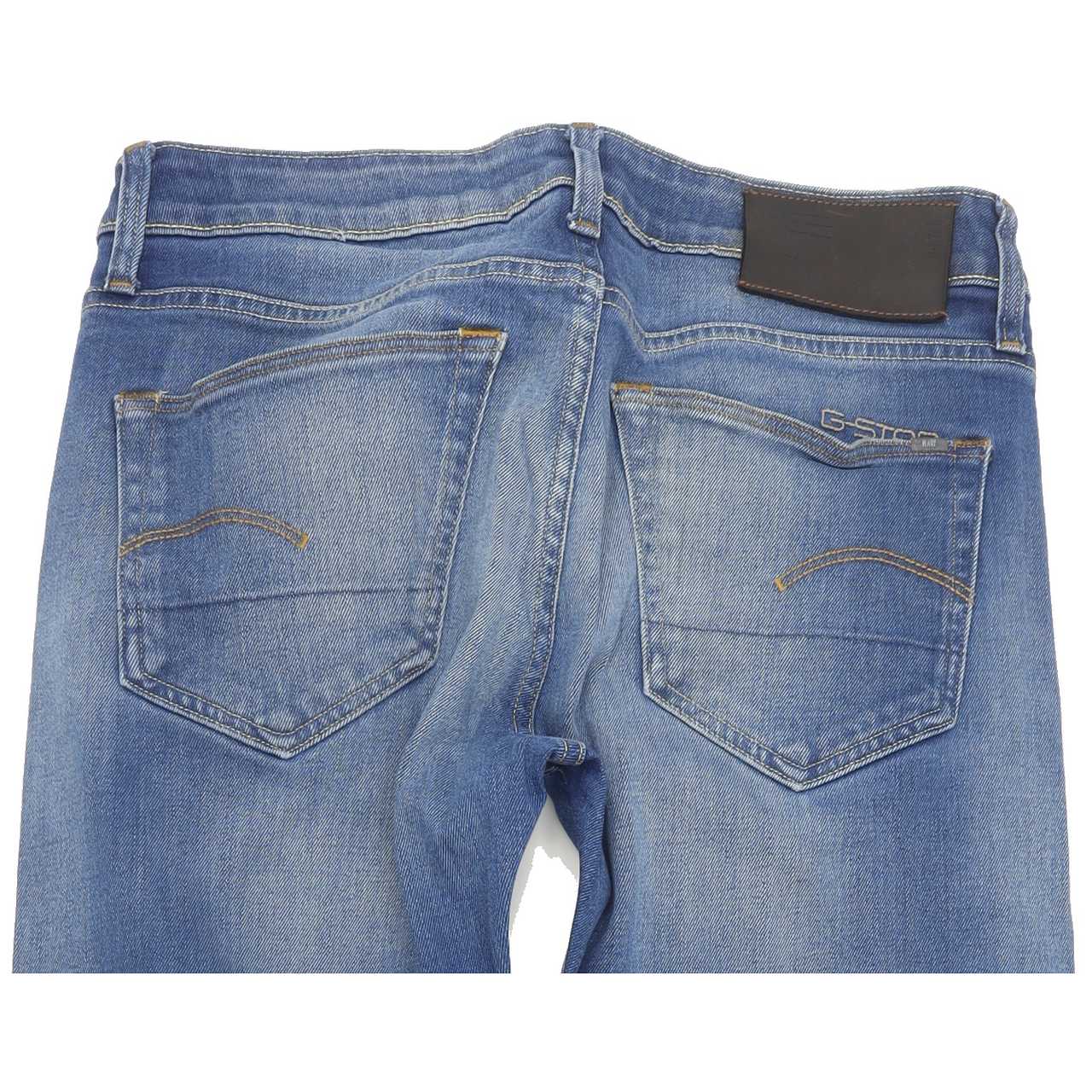 G-Star 3301 Men Blue Straight Slim Jeans W29 L31