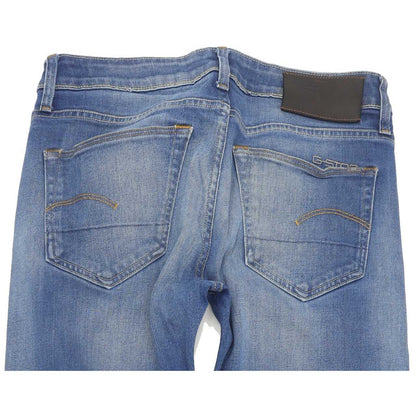 G-Star 3301 Men Blue Straight Slim Jeans W29 L31