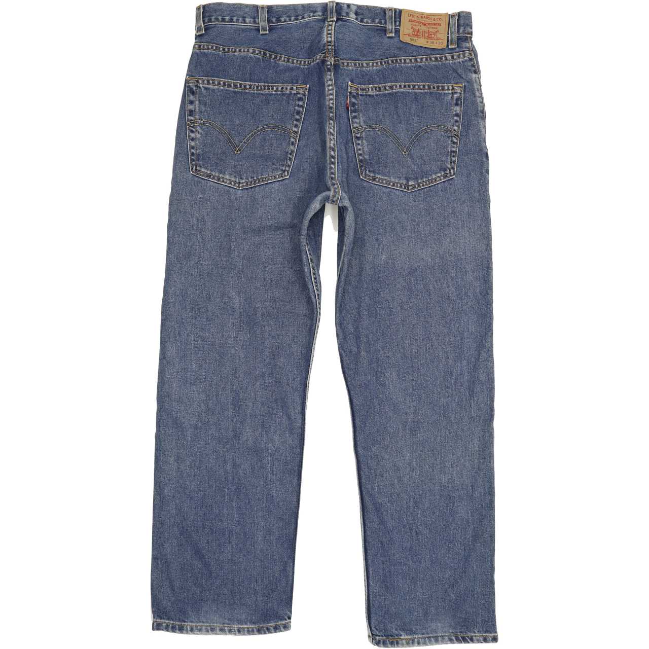 Levi's 505 Men Blue Straight Regular Jeans W38 L29
