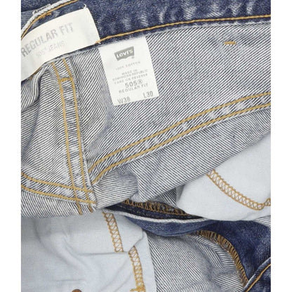 Levi's 505 Men Blue Straight Regular Jeans W38 L29