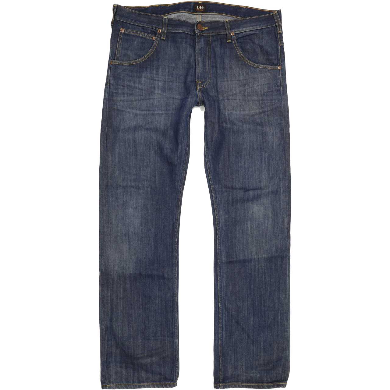 Lee Zed Men Blue Straight Regular Jeans W37 L32