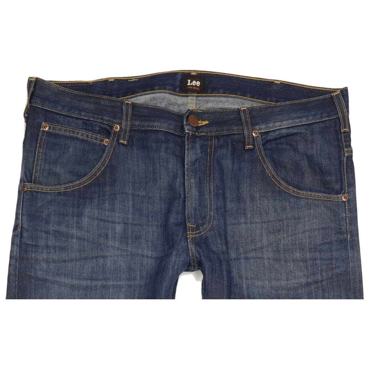Lee Zed Men Blue Straight Regular Jeans W37 L32
