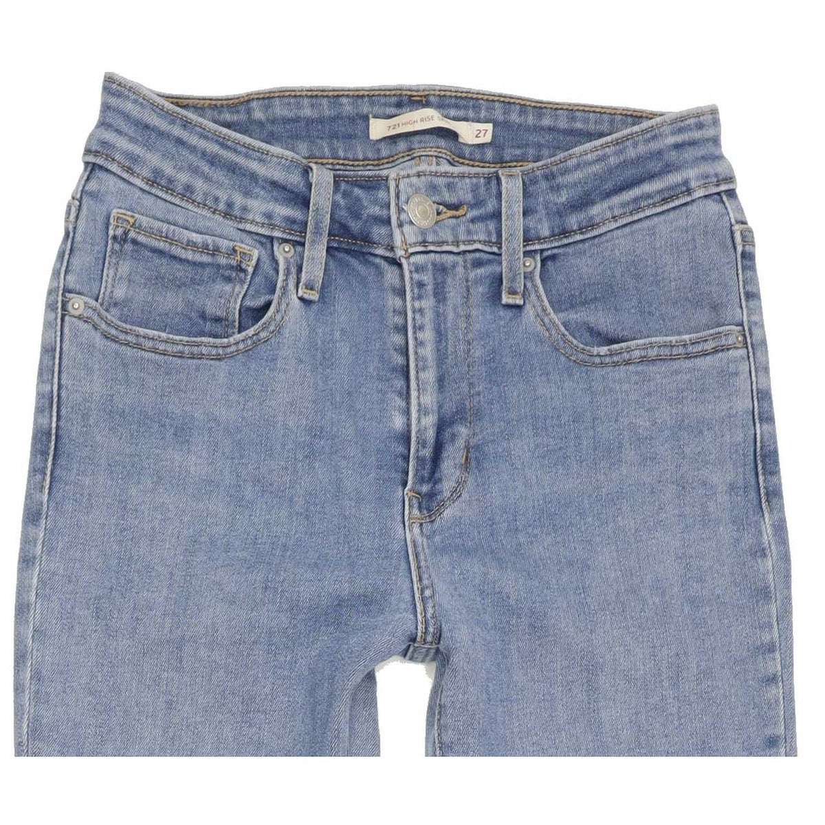 Levi's 721 High Rise Women Blue Skinny Stretch Jeans W27 L30